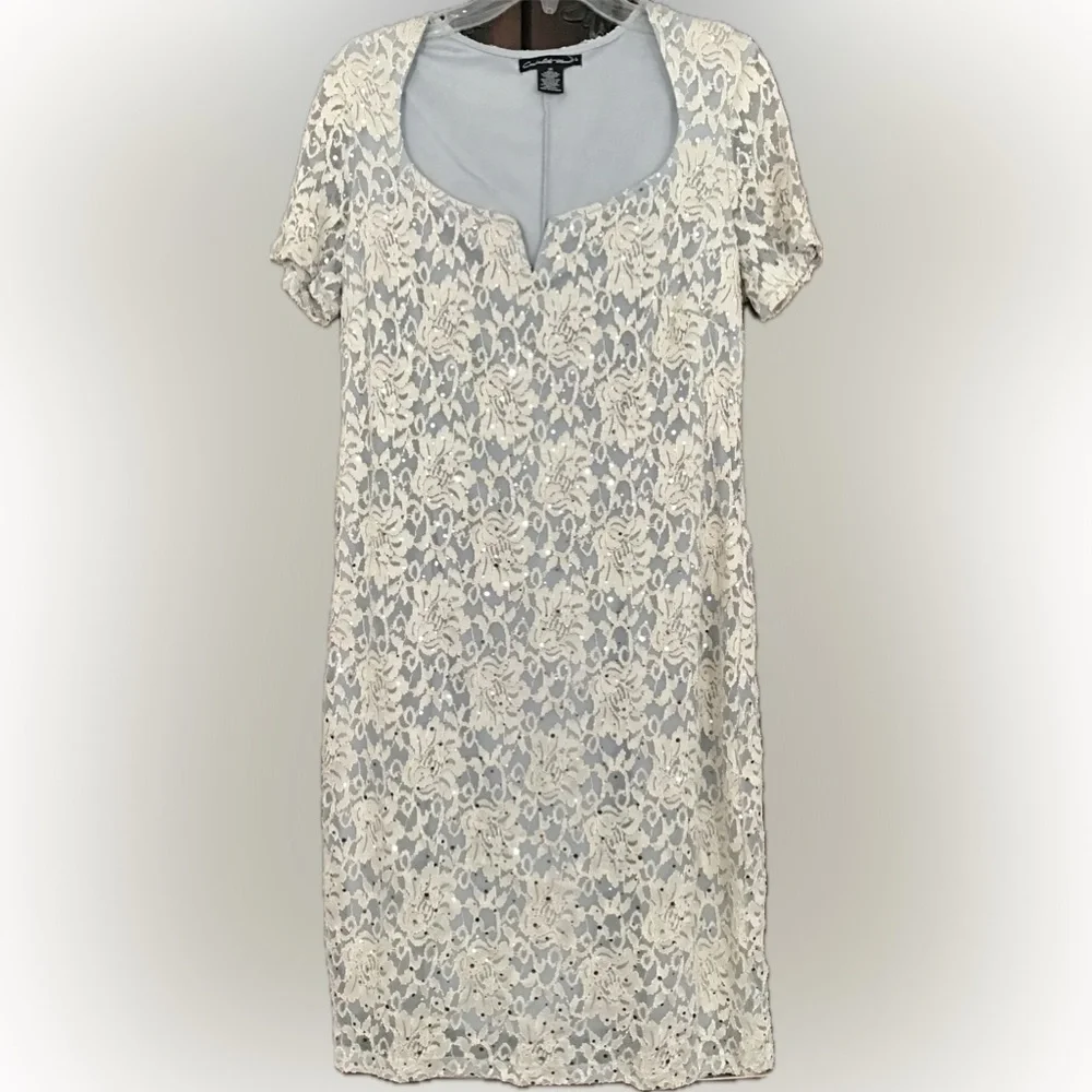 Baby Blue Lace Dress - Picture 1 of 7